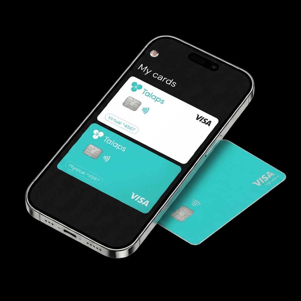 Talaps card stack on mobile